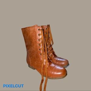 Cute Leather Brown Boots